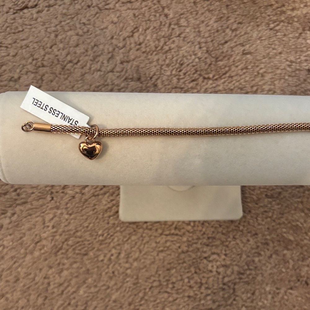 QVC rose tone bracelet brand new